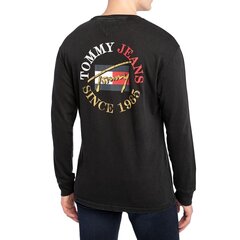 Tommy Jeans T-särk meestele 8720114964419, must цена и информация | Мужские футболки | kaup24.ee