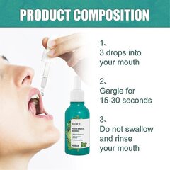 tk Bad Breath Eliminating Serum Bad Breath Eliminating Drops Värske lõhnaga seerum цена и информация | Для ухода за зубами | kaup24.ee