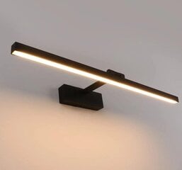 Kaasaegne minimalistlik LED vannitoapeegli esivalgusega vanity kapilamp - must, 50cm, 10W, 1tk INORCO hind ja info | LED ribad | kaup24.ee