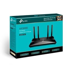 Маршрутизатор TP-Link Archer AX50 3000 Мбит/с Wi-Fi 6 (802.11ax) Чёрный цена и информация | Маршрутизаторы (роутеры) | kaup24.ee