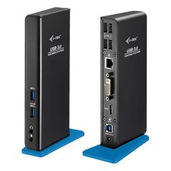 Двойная док-станция i-tec USB 3.0 HDMI DVI Full HD + USB-порт для зарядки цена и информация | Охлаждающие подставки и другие принадлежности | kaup24.ee