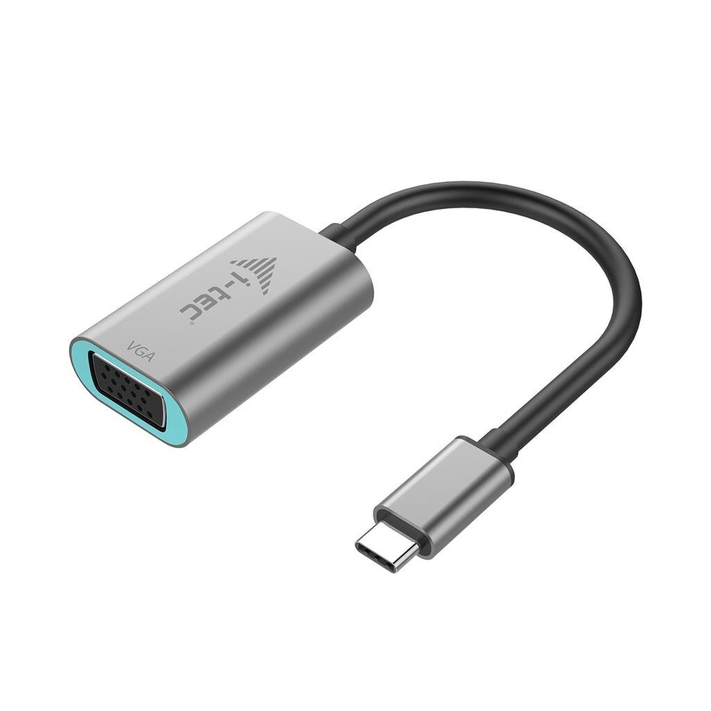 USB C-VGA Adapter i-Tec C31METALVGA60HZ Hall hind ja info | USB jagajad, adapterid | kaup24.ee