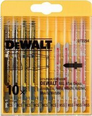 Saetera komplekt metallile Dewalt Zestawy, 10 tk цена и информация | Запчасти для садовой техники | kaup24.ee