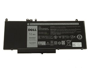 Аккумулятор Dell Latitude E5450/E5550 4 ячейки, 51 Втч, G5M10 цена и информация | Аккумуляторы для ноутбуков | kaup24.ee