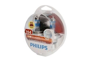 Philips H4 12В 60/55Вт +130% X-treme Vision G-Force лампочки (2шт) цена и информация | Автомобильная ксеноновая лампа D2R 6000К (Китай) | kaup24.ee