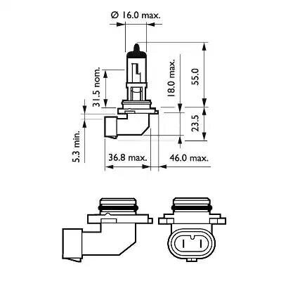 Pirn 12V HB4 51W +30% VISION PHILIPS 9006PRC1 hind ja info | Autopirnid | kaup24.ee