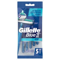 Ühekordsed raseerijad meestele Gillette Blue II 5 tk цена и информация | Косметика и средства для бритья | kaup24.ee