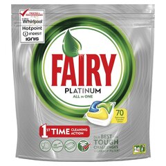 Nõudepesumasina kapslid FAIRY All in 1 Platinum Lemon, 70 kapslit цена и информация | Средства для мытья посуды | kaup24.ee