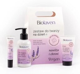 Igapäevane näokomplekt Biolaven naistele: näopuhastusgeel 150 ml + näokreem 50 ml + silmakreem 15 ml hind ja info | Näokreemid | kaup24.ee