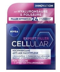 Öökreem magnoolia ekstraktiga Nivea Cellular Filler, 50 ml hind ja info | Näokreemid | kaup24.ee