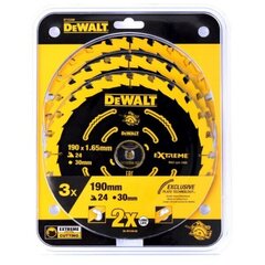 Lõikeketas Dewalt EX 190x30mm (DT10399), 3 tk hind ja info | Aiatööriistade lisatarvikud | kaup24.ee