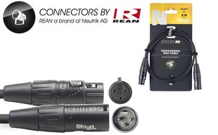 DMX kaabel Stagg REAN XLR/m - XLR/f 5m hind ja info | Kaablid ja juhtmed | kaup24.ee