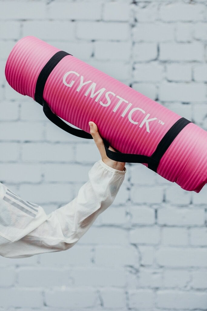 Treeningmatt Gymstick NBR Comfort 150x60x1 cm, roosa hind ja info | Joogamatid | kaup24.ee