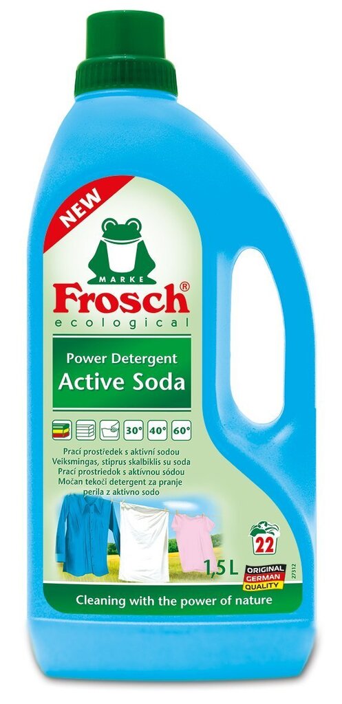Pesugeel Frosch soda 1,5 L hind ja info | Pesuvahendid | kaup24.ee