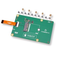 HAT-адаптер AI! PCIe на Raspberry Pi 5 для Google Coral Edge от Pineberry Pi цена и информация | Адаптеры и USB-hub | kaup24.ee