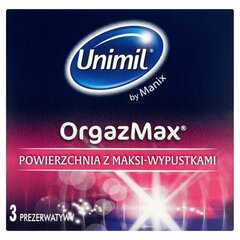 Kondoomid Unimil OrgazMax, 3 tk hind ja info | Kondoomid | kaup24.ee