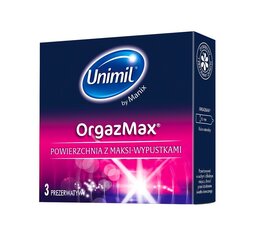 Презервативы Unimil OrgazMax 3 шт цена и информация | Презервативы | kaup24.ee