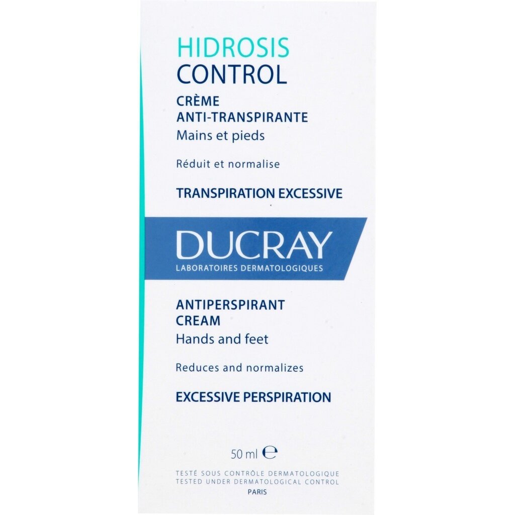 Kreem - antiperspirant kätele ja jalgadele Ducray Hidrosis Control 50 hind ja info | Kehakreemid, losjoonid | kaup24.ee