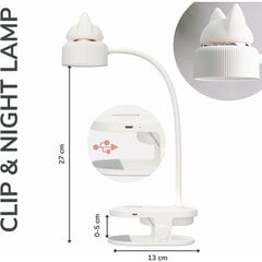 Paindlik klambriga LED-lugemistuli, öövalgustusega lugemislamp INORCO hind ja info | Laualambid | kaup24.ee