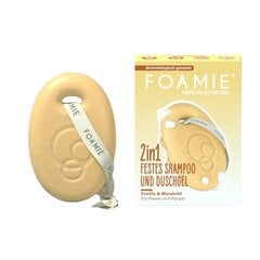 FOAMIE 2IN1 tahke keha ja juustepesuvahend vanilje ja mandliõliga, 80 gr цена и информация | Масла, гели для душа | kaup24.ee