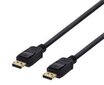 DELTACO DisplayPort kaabel, Ultra HD sagedusega 60 Hz, 21.6Gb / s, 2 m, must DP-1022 hind ja info | Kaablid ja juhtmed | kaup24.ee