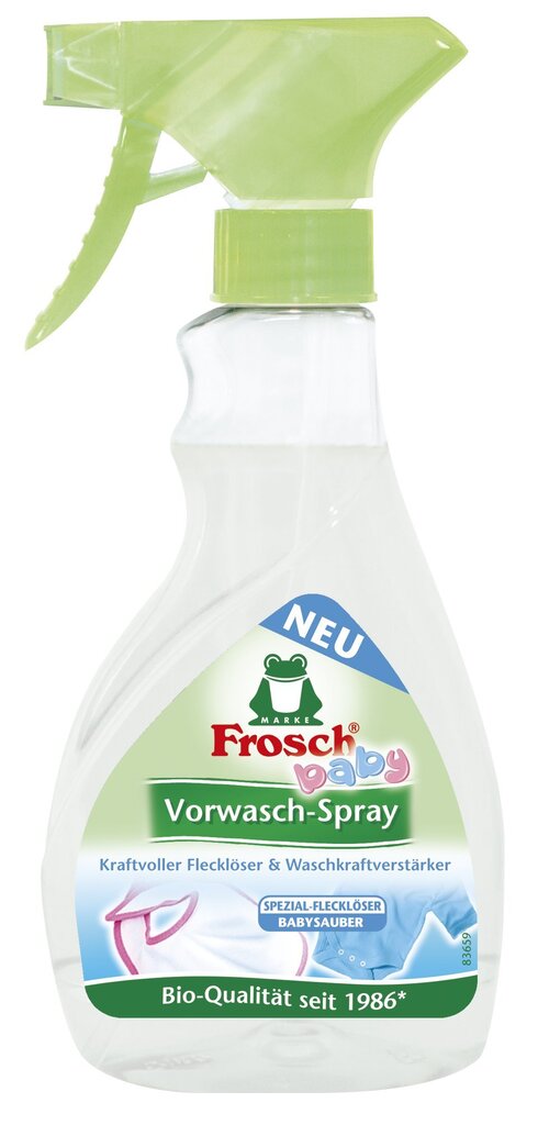 Plekieemaldaja eelpesuks FROSCH BABY, 300 ml цена и информация | Pesuvahendid | kaup24.ee