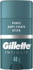 GILLETTE Intimate Pubic Hõõrdumisvastane Pulk 48g цена и информация | Косметика и средства для бритья | kaup24.ee