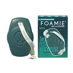 FOAMIE 3in1 keha, juuste ja näopesuseep meestele Babassu ja eukalüptiõliga Back to the roots, 80 gr hind ja info | Šampoonid | kaup24.ee