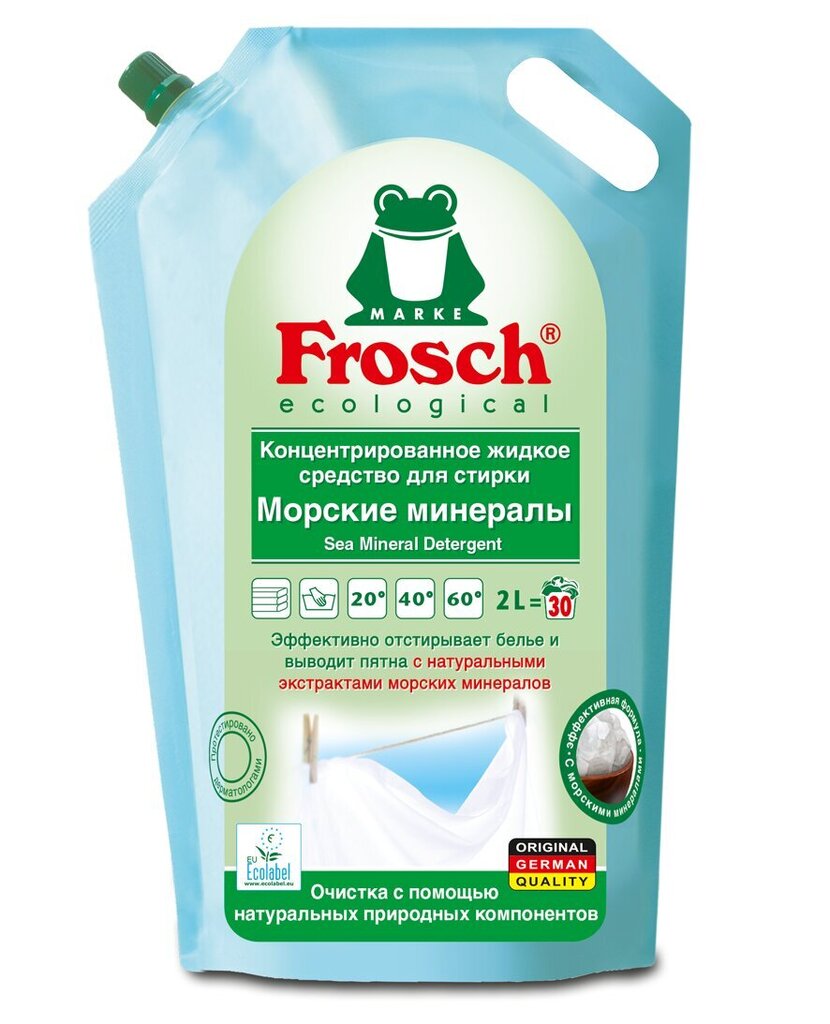 Pesuvedelik FROSCH meremineraalidega, 2000 ml цена и информация | Pesuvahendid | kaup24.ee