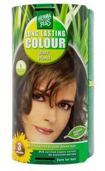 Стойкая краска для волос Hennaplus цвет темно-русый 6 цена и информация | Краска для волос | kaup24.ee
