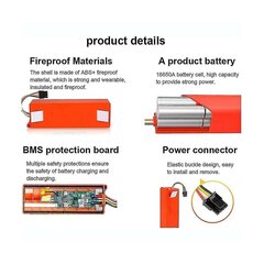 Brr-2p4s-5200s 14,4v 5200mah robottolmuimeja asenduspatarei S55 S60 S65 S50 S51 S5 jaoks hind ja info | Käsitööriistad | kaup24.ee