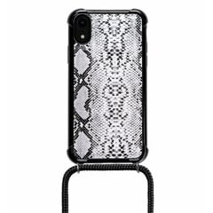 Lookabe Necklace Snake Edition, telefonile iPhone Xr, silver black (loo024) цена и информация | Чехлы для телефонов | kaup24.ee