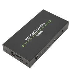 5 in 1 Out Heli vahetaja 4k 30 Hz HD Switcher arvuti sülearvuti digiboksidele Nutiboksidele 100–240 V USA pistik hind ja info | Muusikakeskused | kaup24.ee