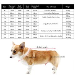 PU veekindel koera vihmamantel Lemmikloomade vihmajope Lemmikloomatarbed M Jänes цена и информация | Одежда для собак | kaup24.ee