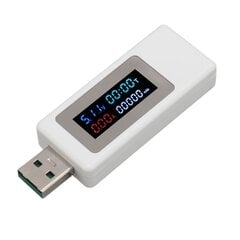 USB Tester Professionaalne värviline ekraan USB voolupinge laadimise detektor LED-ekraaniga mobiiltelefonidele digitaalsete toodete toiteallika seadmed hind ja info | Muusikakeskused | kaup24.ee