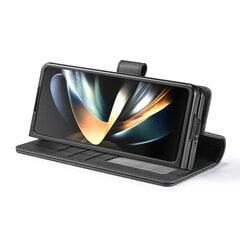 Для Samsung Galaxy Z Fold5 5G кожаный чехол-кошелек для телефона с подставкой и текстурой теленка, чехол для телефона Samsung Galaxy Z Fold5 5G, черный цена и информация | Чехлы для телефонов | kaup24.ee