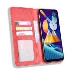 Чехол для Samsung Galaxy A11/M11 с магнитной застежкой и винтажным узором из искусственной кожи с отделениями для карт цена и информация | Чехлы для телефонов | kaup24.ee