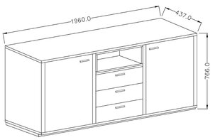 Kомод NVAT5 цена и информация | Комоды | kaup24.ee