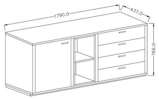 Kомод NVAT6 цена и информация | Комоды | kaup24.ee