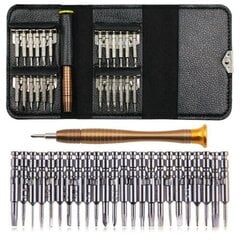 fornnerg 25 in 1 Precision Torx kruvikeeraja mobiiltelefoni remonditööriistade komplekt iPhone'i sülearvutile цена и информация | Запчасти для телефонов и инструменты для их ремонта | kaup24.ee