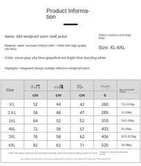 Xxl Sinised Lemmikloomariided Sügis- Ja Talvetalvised Koerakarjast Jope, Helkur, Soojad Lemmikloomatarbed hind ja info | Riided koertele | kaup24.ee