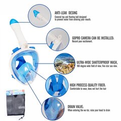 Veealune Snorkeling Full Face laste ujumismaskide komplekt hind ja info | Snorgeldamise komplektid | kaup24.ee