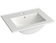 Alumine vannitoakapp RB Bathroom Scandic kraanikausiga 51 cm, must hind ja info | Vannitoakapid | kaup24.ee