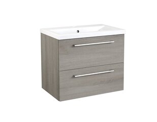 Нижний шкафчик для ванной комнаты RB Bathroom Scandic с раковиной 61 см, серый цена и информация | Шкафчики для ванной | kaup24.ee