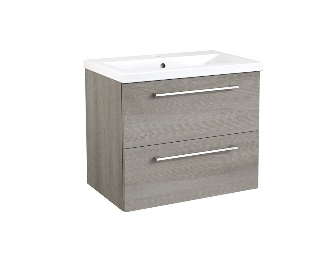 Alumine vannitoakapp RB Bathroom Scandic valamuga 61 cm, hall hind ja info | Vannitoakapid | kaup24.ee