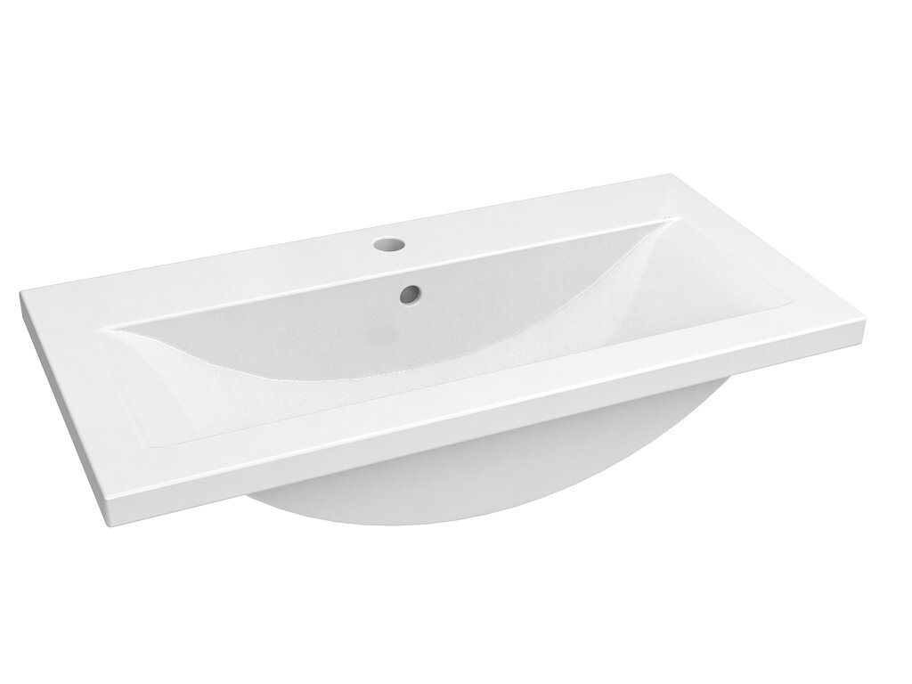 Alumine vannitoakapp RB Bathroom Scandic valamuga 81 cm, hall цена и информация | Vannitoakapid | kaup24.ee