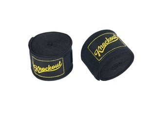 Knockout 2.0 Poksisidemed Elastic must 3m hind ja info | Poksivarustus | kaup24.ee