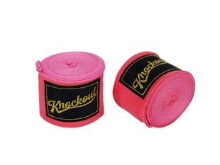 Knockout 2.0 Poksisidemed Elastic roosa 4m hind ja info | Poksivarustus | kaup24.ee