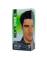 Краскa для волос для мужчин Hennaplus MEN‘s OWN цвет black,  40 мл цена и информация | Краска для волос | kaup24.ee