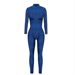 Superkangelane Mystique Raven Darkholme Cosplay Seksikas Jumpsuit kostüümid Halloweeni jaoks Naiste Fancy Dress-Blue hind ja info | Karnevali kostüümid | kaup24.ee